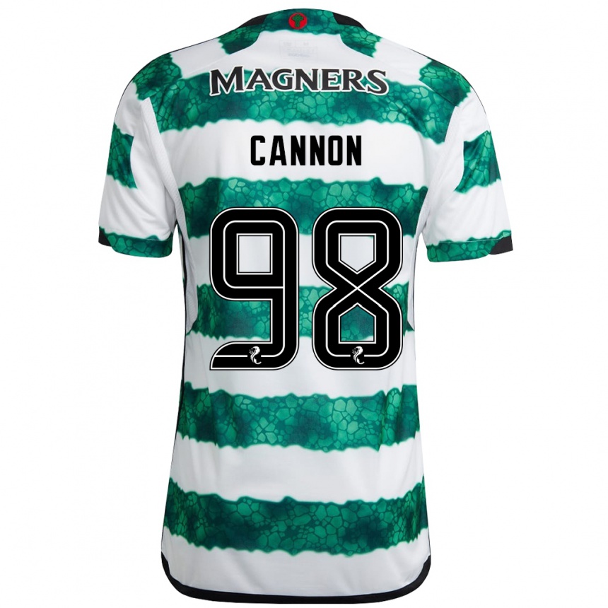 Herren Fußball Aidan Cannon #98 Grün Heimtrikot Trikot 2023/24 T-Shirt Luxemburg