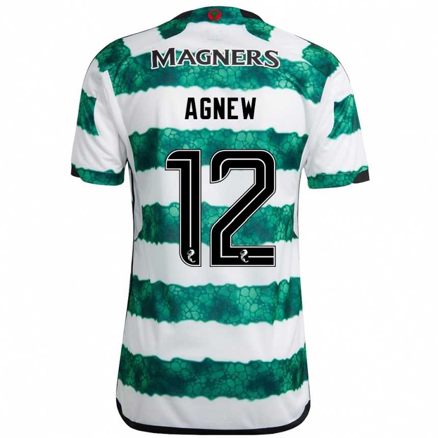 Herren Fußball Murphy Agnew #12 Grün Heimtrikot Trikot 2023/24 T-Shirt Luxemburg