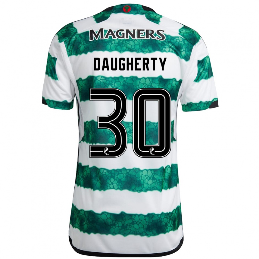 Herren Fußball Kelsey Daugherty #30 Grün Heimtrikot Trikot 2023/24 T-Shirt Luxemburg