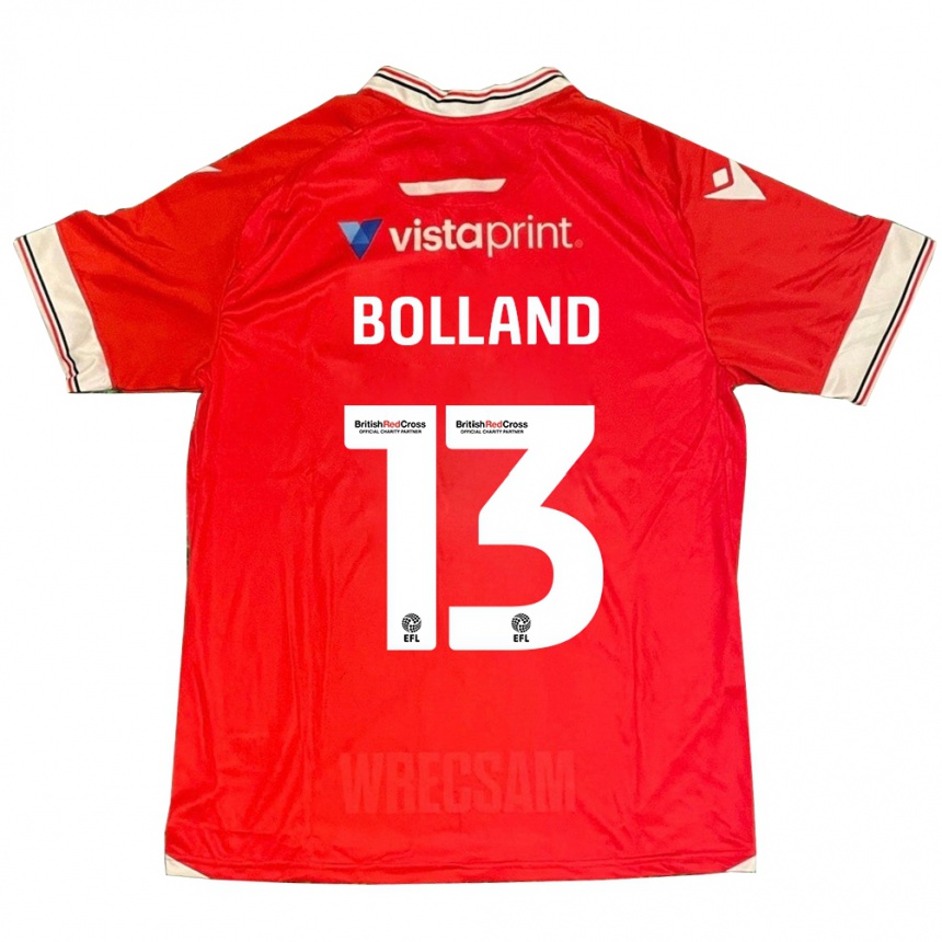 Herren Fußball Charlotte Bolland #13 Rot Heimtrikot Trikot 2023/24 T-Shirt Luxemburg