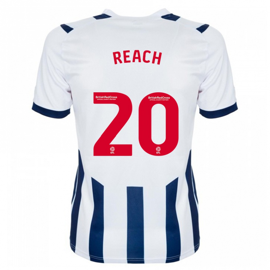 Herren Fußball Adam Reach #20 Weiß Heimtrikot Trikot 2023/24 T-Shirt Luxemburg