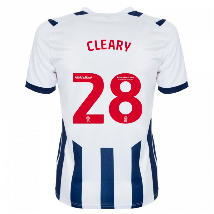 Herren Fußball Reyes Cleary #28 Weiß Heimtrikot Trikot 2023/24 T-Shirt Luxemburg