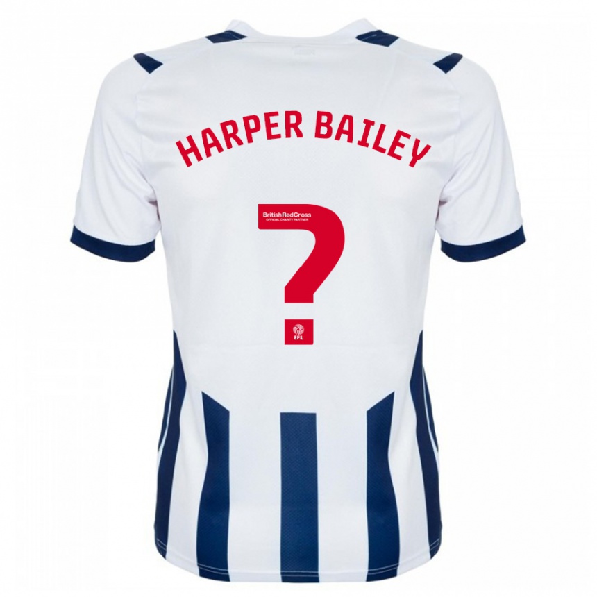 Herren Fußball Aaron Harper-Bailey #0 Weiß Heimtrikot Trikot 2023/24 T-Shirt Luxemburg