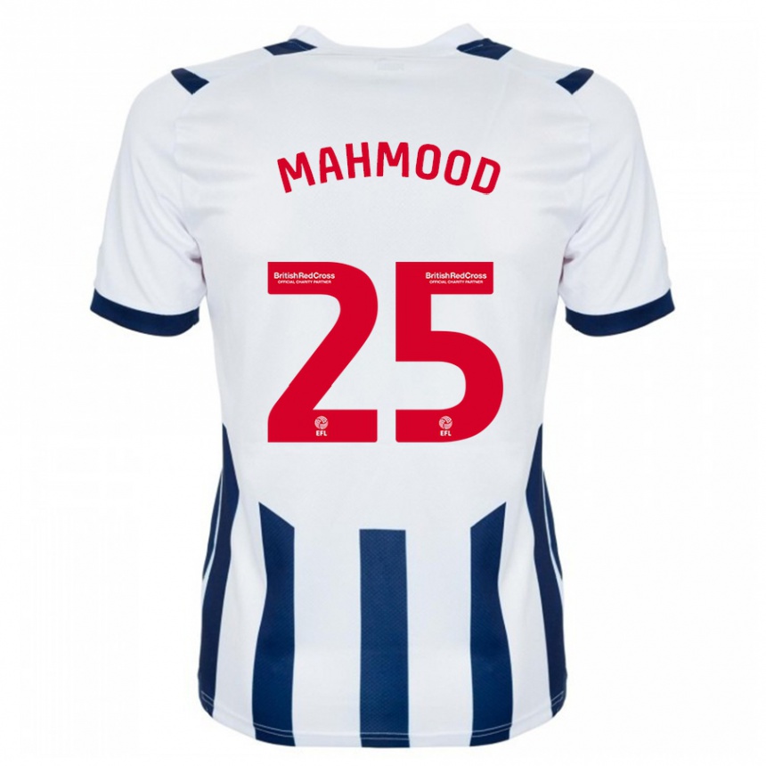 Herren Fußball Mahmood #25 Weiß Heimtrikot Trikot 2023/24 T-Shirt Luxemburg