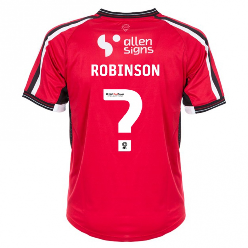 Herren Fußball Chantelle Robinson #0 Rot Heimtrikot Trikot 2023/24 T-Shirt Luxemburg