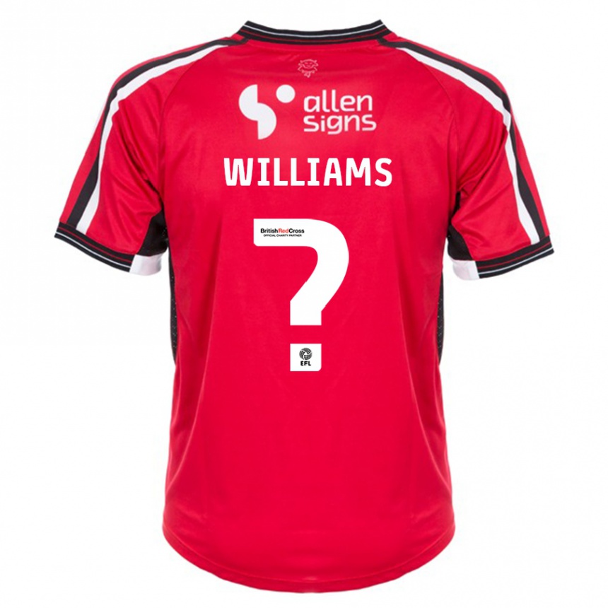 Herren Fußball Katie Williams #0 Rot Heimtrikot Trikot 2023/24 T-Shirt Luxemburg