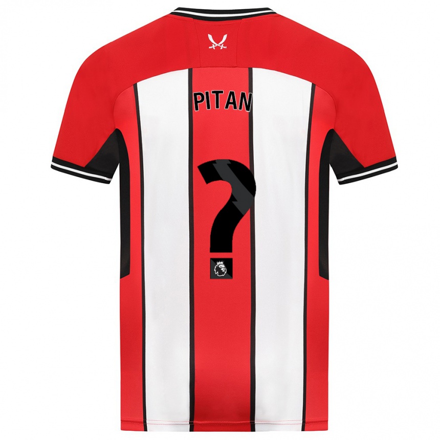 Herren Fußball Levis Pitan #0 Rot Heimtrikot Trikot 2023/24 T-Shirt Luxemburg