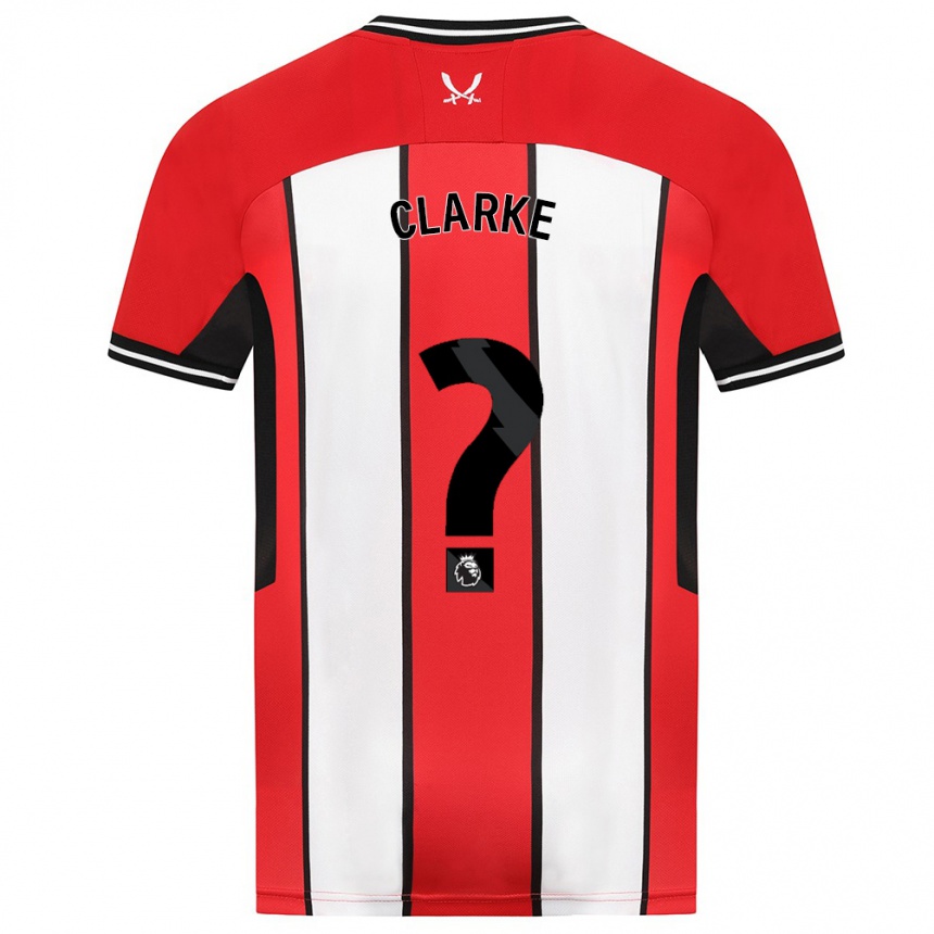 Herren Fußball Stafford Clarke #0 Rot Heimtrikot Trikot 2023/24 T-Shirt Luxemburg