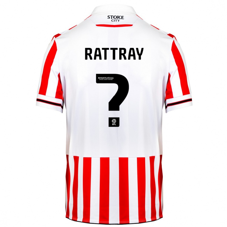 Herren Fußball Zane Rattray #0 Rot-Weiss Heimtrikot Trikot 2023/24 T-Shirt Luxemburg