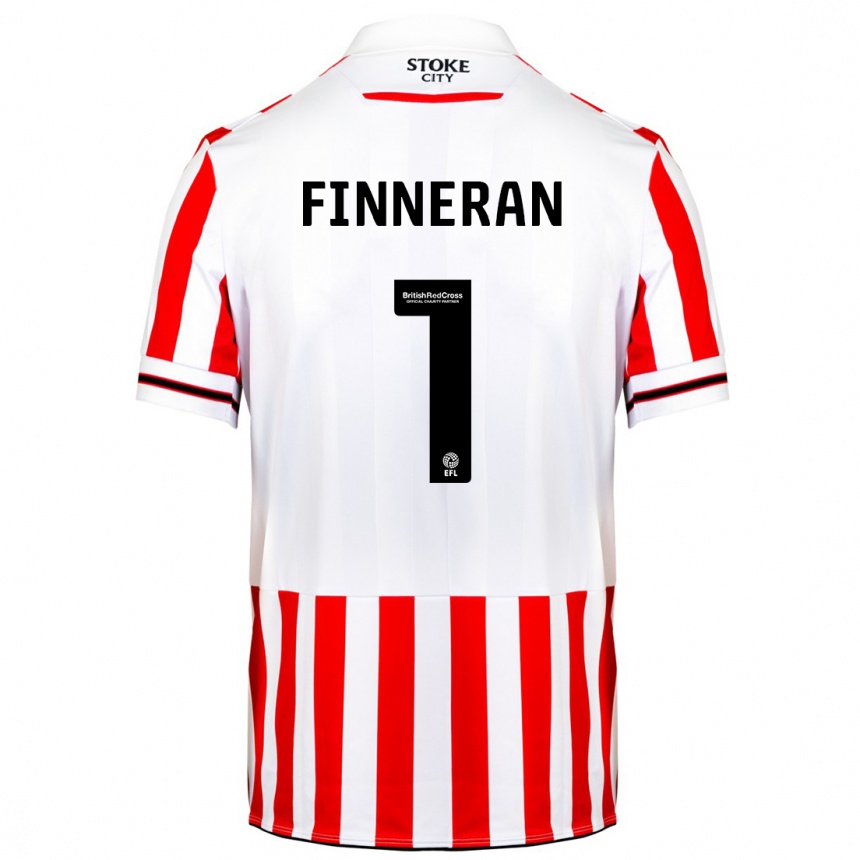 Herren Fußball Ellie Finneran #1 Rot-Weiss Heimtrikot Trikot 2023/24 T-Shirt Luxemburg