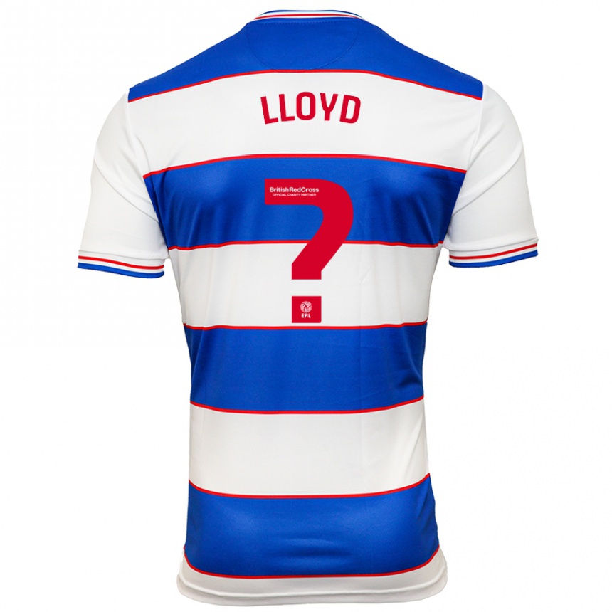 Herren Fußball Alfie Lloyd #0 Weiß Blau Heimtrikot Trikot 2023/24 T-Shirt Luxemburg