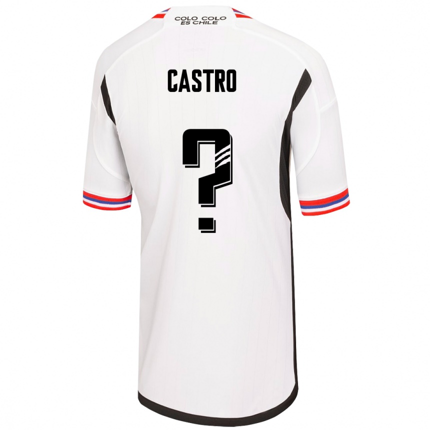 Herren Fußball Benjamín Castro #0 Weiß Heimtrikot Trikot 2023/24 T-Shirt Luxemburg