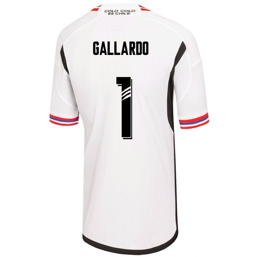 Herren Fußball Alexia Gallardo #1 Weiß Heimtrikot Trikot 2023/24 T-Shirt Luxemburg