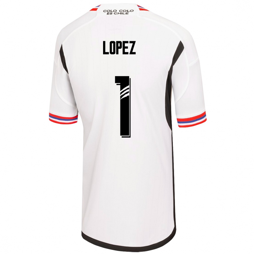 Herren Fußball Yessenia López #1 Weiß Heimtrikot Trikot 2023/24 T-Shirt Luxemburg