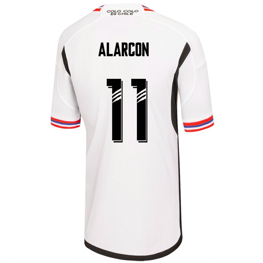 Herren Fußball Antonia Alarcón #11 Weiß Heimtrikot Trikot 2023/24 T-Shirt Luxemburg