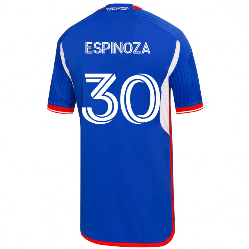 Herren Fußball Isidora Espinoza #30 Blau Heimtrikot Trikot 2023/24 T-Shirt Luxemburg