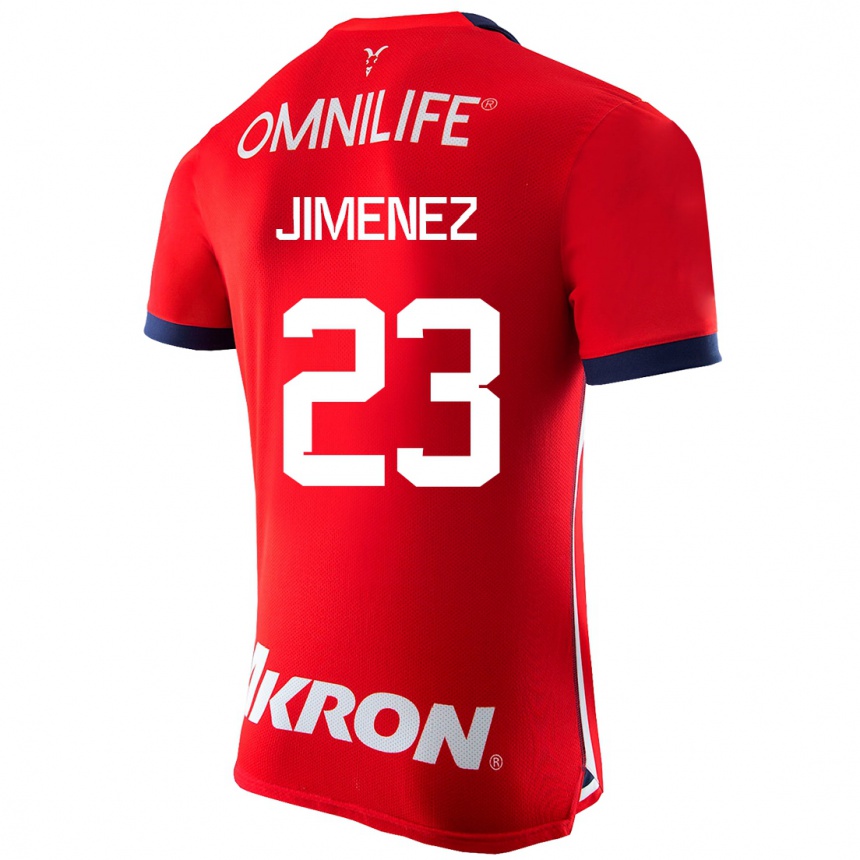 Herren Fußball Miguel Jiménez #23 Rot Heimtrikot Trikot 2023/24 T-Shirt Luxemburg