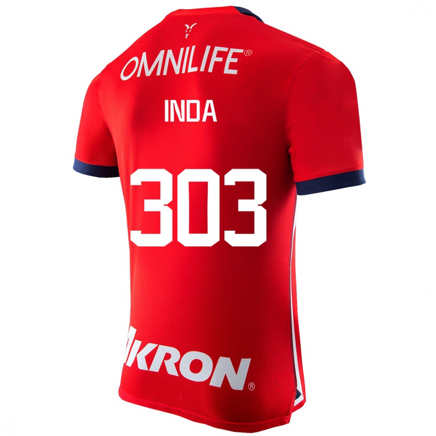 Herren Fußball Samir Inda #303 Rot Heimtrikot Trikot 2023/24 T-Shirt Luxemburg