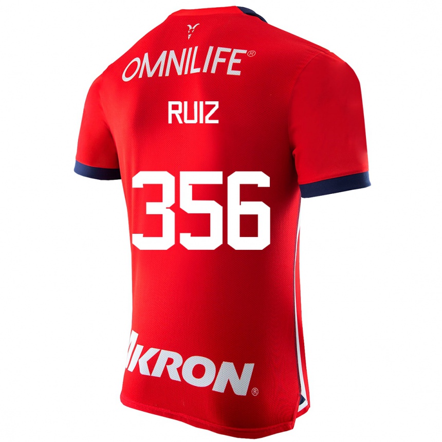 Herren Fußball Dilan Ruiz #356 Rot Heimtrikot Trikot 2023/24 T-Shirt Luxemburg
