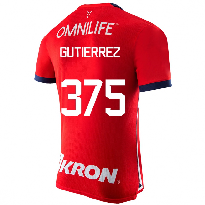 Herren Fußball Gerson Gutiérrez #375 Rot Heimtrikot Trikot 2023/24 T-Shirt Luxemburg