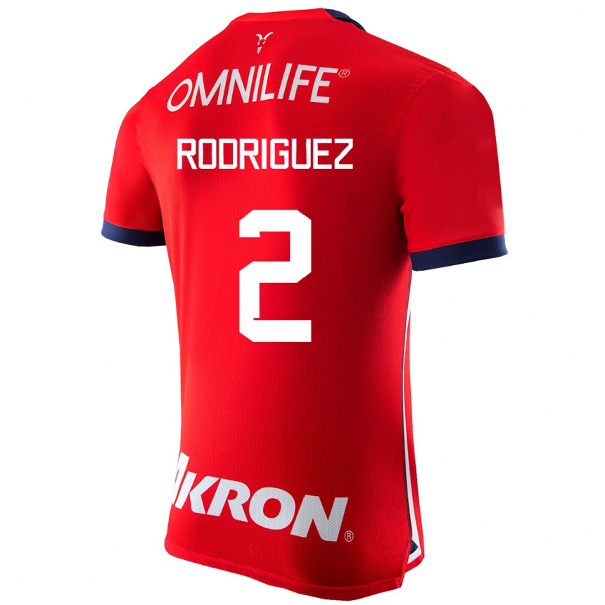 Herren Fußball Jaqueline Rodríguez #2 Rot Heimtrikot Trikot 2023/24 T-Shirt Luxemburg