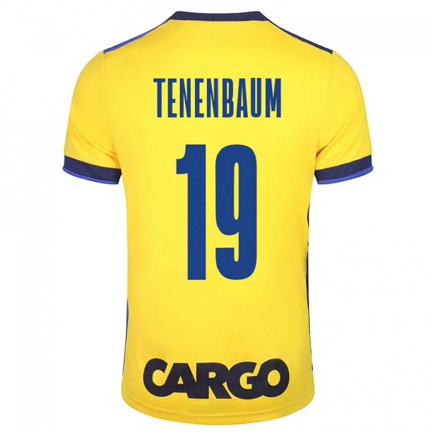Herren Fußball Daniel Tenenbaum #19 Gelb Heimtrikot Trikot 2023/24 T-Shirt Luxemburg