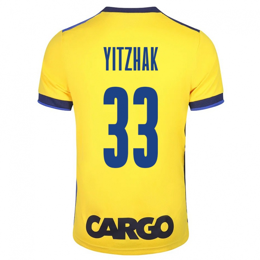 Herren Fußball Or Yitzhak #33 Gelb Heimtrikot Trikot 2023/24 T-Shirt Luxemburg