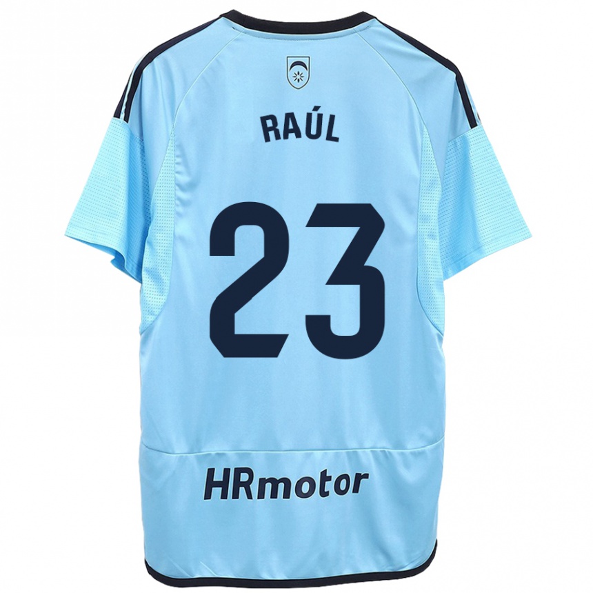 Herren Fußball Raúl García #23 Blau Auswärtstrikot Trikot 2023/24 T-Shirt Luxemburg