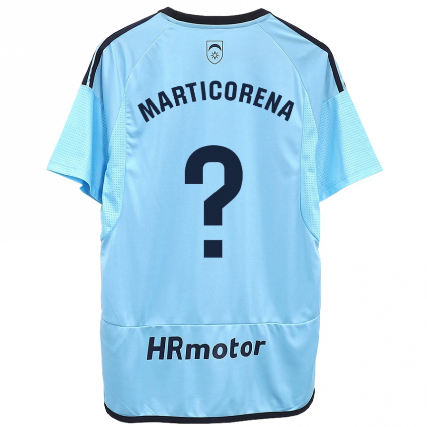 Herren Fußball Ander Marticorena #0 Blau Auswärtstrikot Trikot 2023/24 T-Shirt Luxemburg