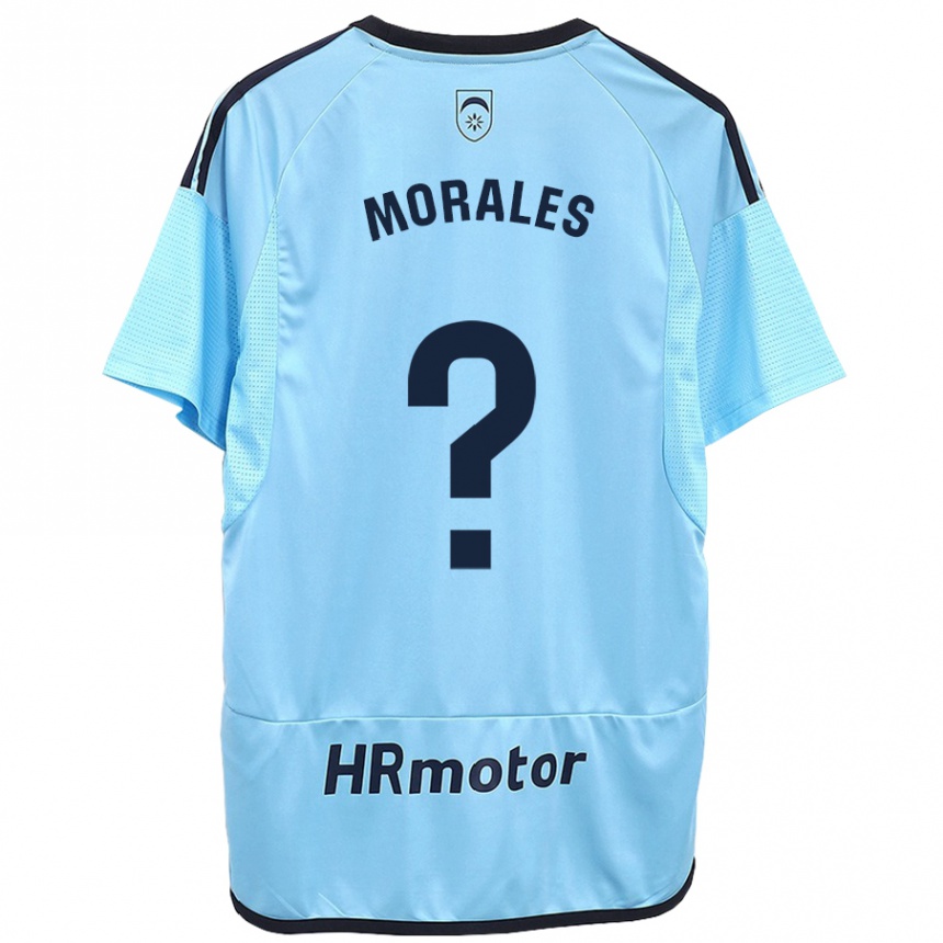 Herren Fußball Anai Morales #0 Blau Auswärtstrikot Trikot 2023/24 T-Shirt Luxemburg