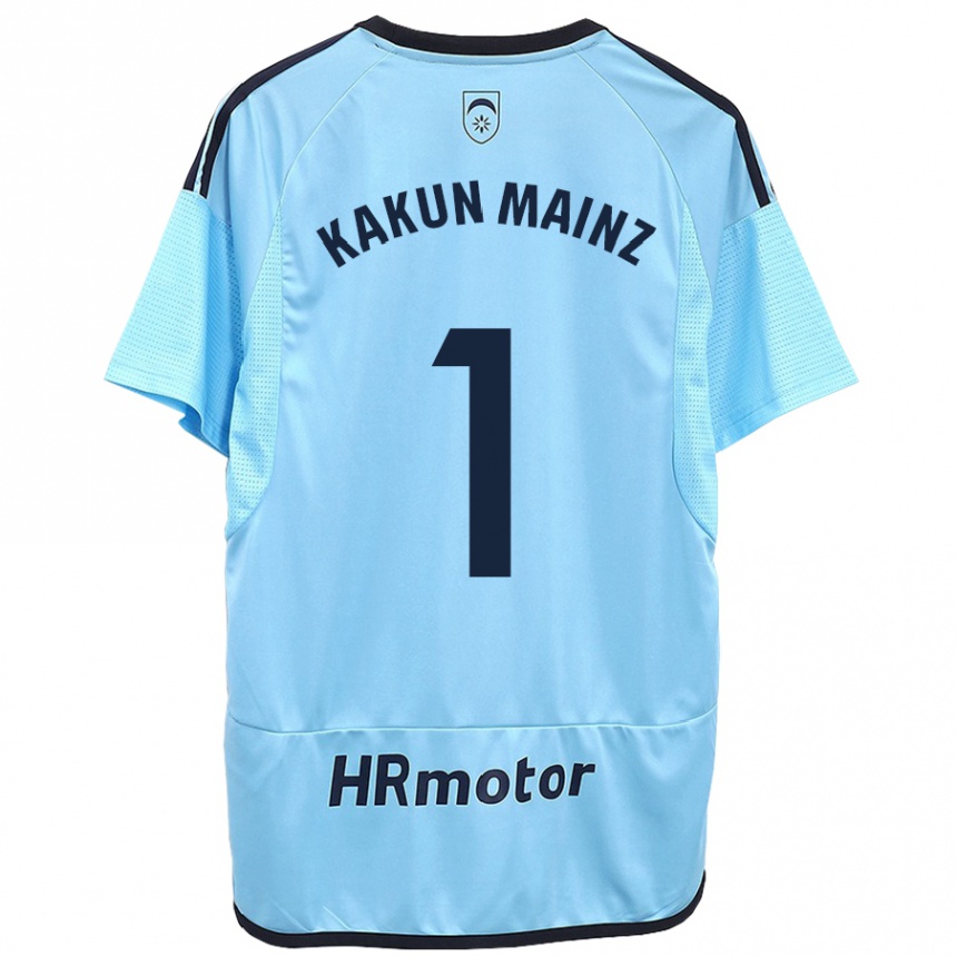 Herren Fußball Kakun Mainz #1 Blau Auswärtstrikot Trikot 2023/24 T-Shirt Luxemburg