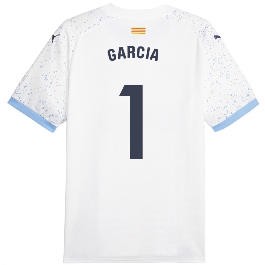 Herren Fußball Lucas García #1 Weiß Auswärtstrikot Trikot 2023/24 T-Shirt Luxemburg