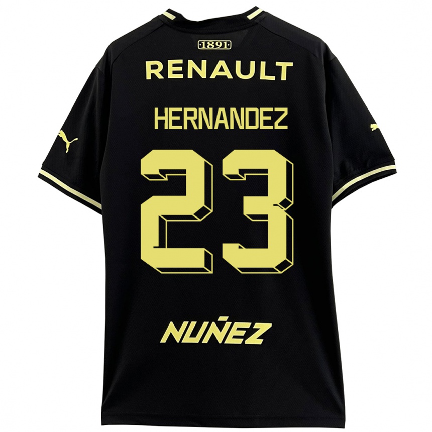 Herren Fußball Abel Hernández #23 Schwarz Auswärtstrikot Trikot 2023/24 T-Shirt Luxemburg