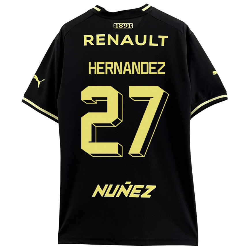 Herren Fußball Lucas Hernández #27 Schwarz Auswärtstrikot Trikot 2023/24 T-Shirt Luxemburg