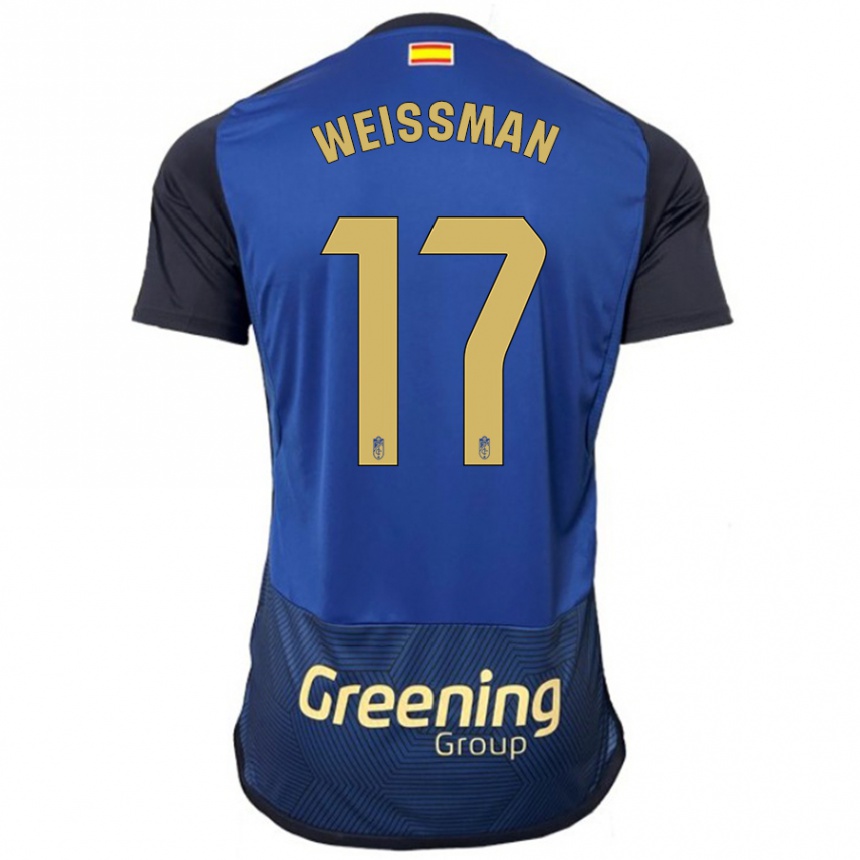 Herren Fußball Shon Weissman #17 Marine Auswärtstrikot Trikot 2023/24 T-Shirt Luxemburg