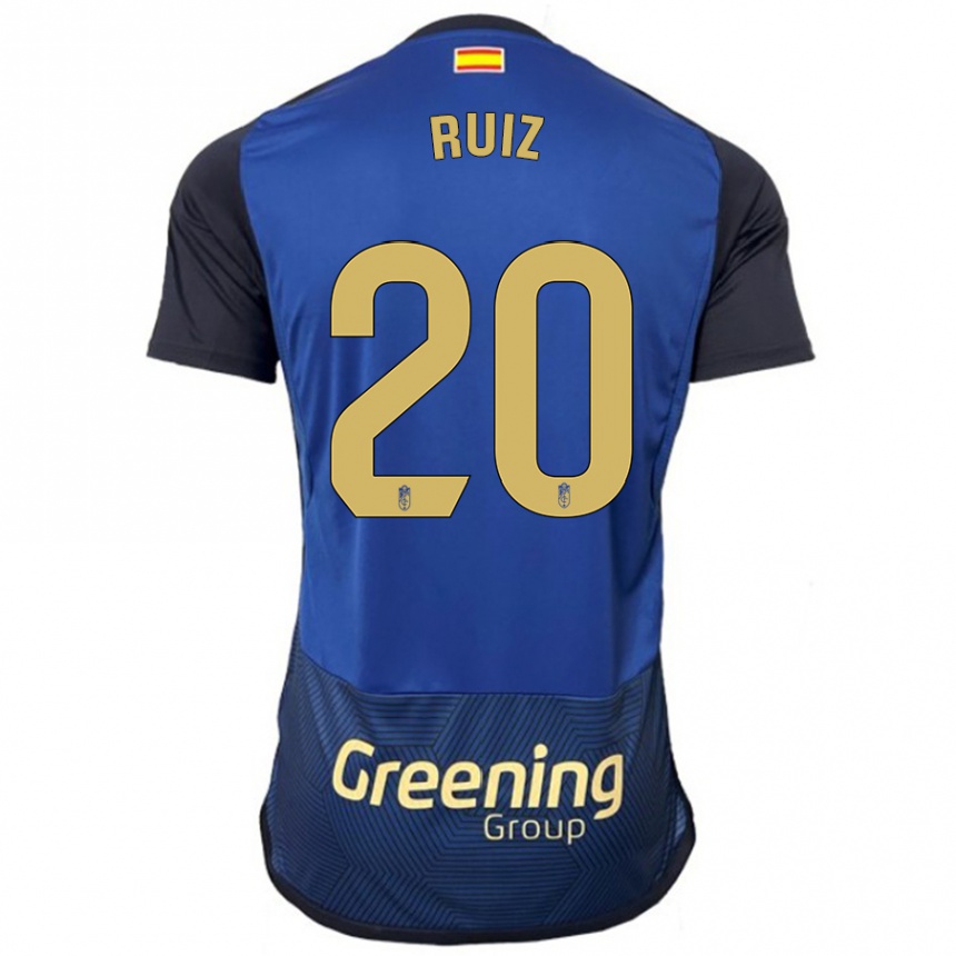 Herren Fußball Sergio Ruiz #20 Marine Auswärtstrikot Trikot 2023/24 T-Shirt Luxemburg