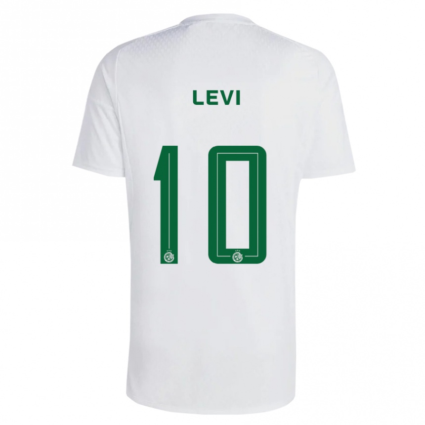 Herren Fußball Yarin Levi #10 Grün Blau Auswärtstrikot Trikot 2023/24 T-Shirt Luxemburg
