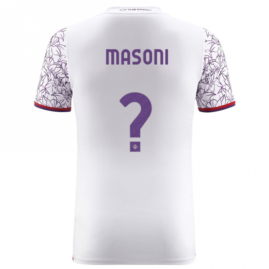 Herren Fußball Tommaso Masoni #0 Weiß Auswärtstrikot Trikot 2023/24 T-Shirt Luxemburg
