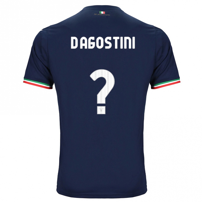 Herren Fußball Stefano D'agostini #0 Marine Auswärtstrikot Trikot 2023/24 T-Shirt Luxemburg