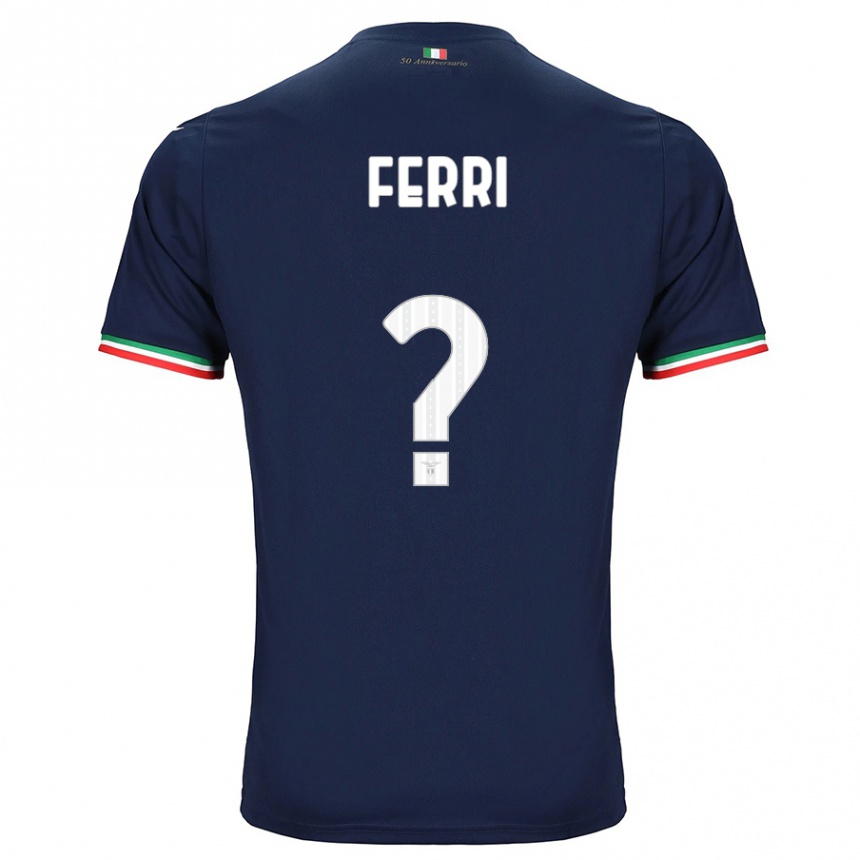 Herren Fußball Mattia Ferri #0 Marine Auswärtstrikot Trikot 2023/24 T-Shirt Luxemburg