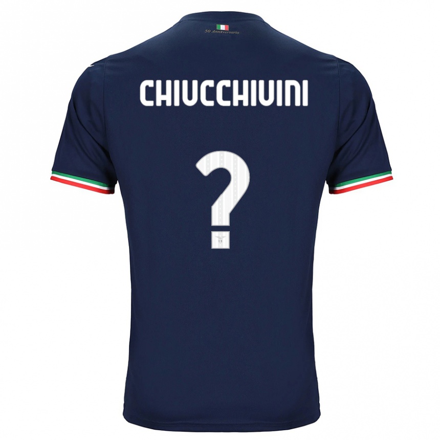 Herren Fußball Lorenzo Chiucchiuini #0 Marine Auswärtstrikot Trikot 2023/24 T-Shirt Luxemburg