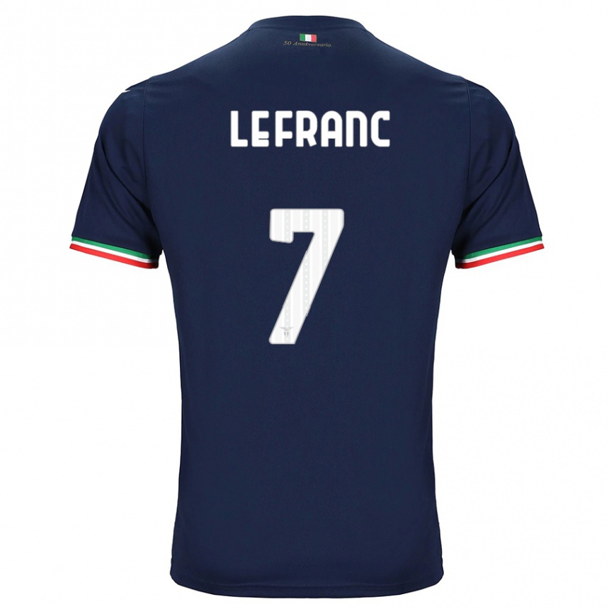 Herren Fußball Chloé Le Franc #7 Marine Auswärtstrikot Trikot 2023/24 T-Shirt Luxemburg