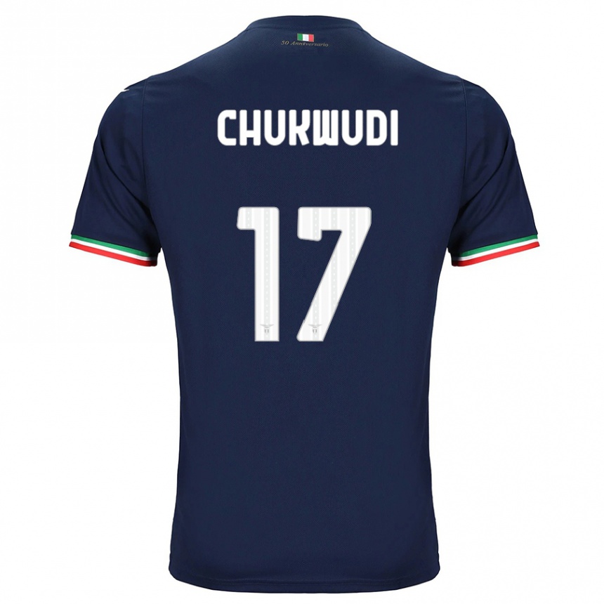 Herren Fußball Ogonna Franca Chukwudi #17 Marine Auswärtstrikot Trikot 2023/24 T-Shirt Luxemburg