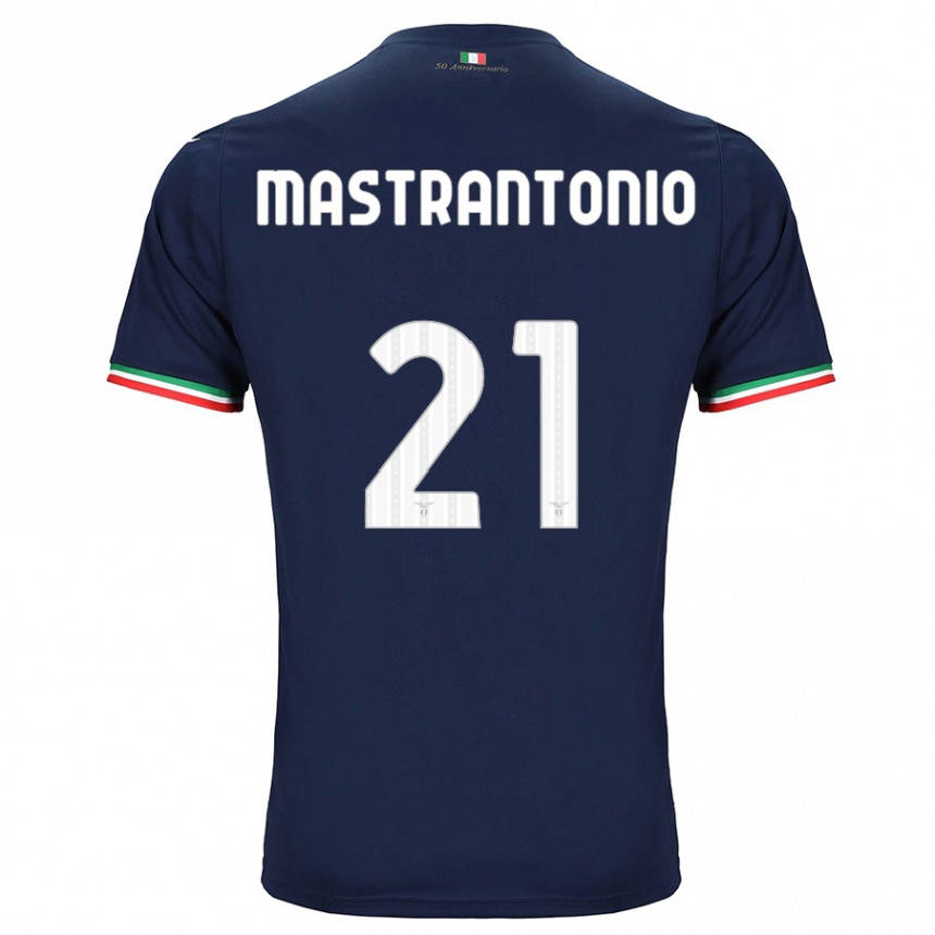 Herren Fußball Ella Mastrantonio #21 Marine Auswärtstrikot Trikot 2023/24 T-Shirt Luxemburg