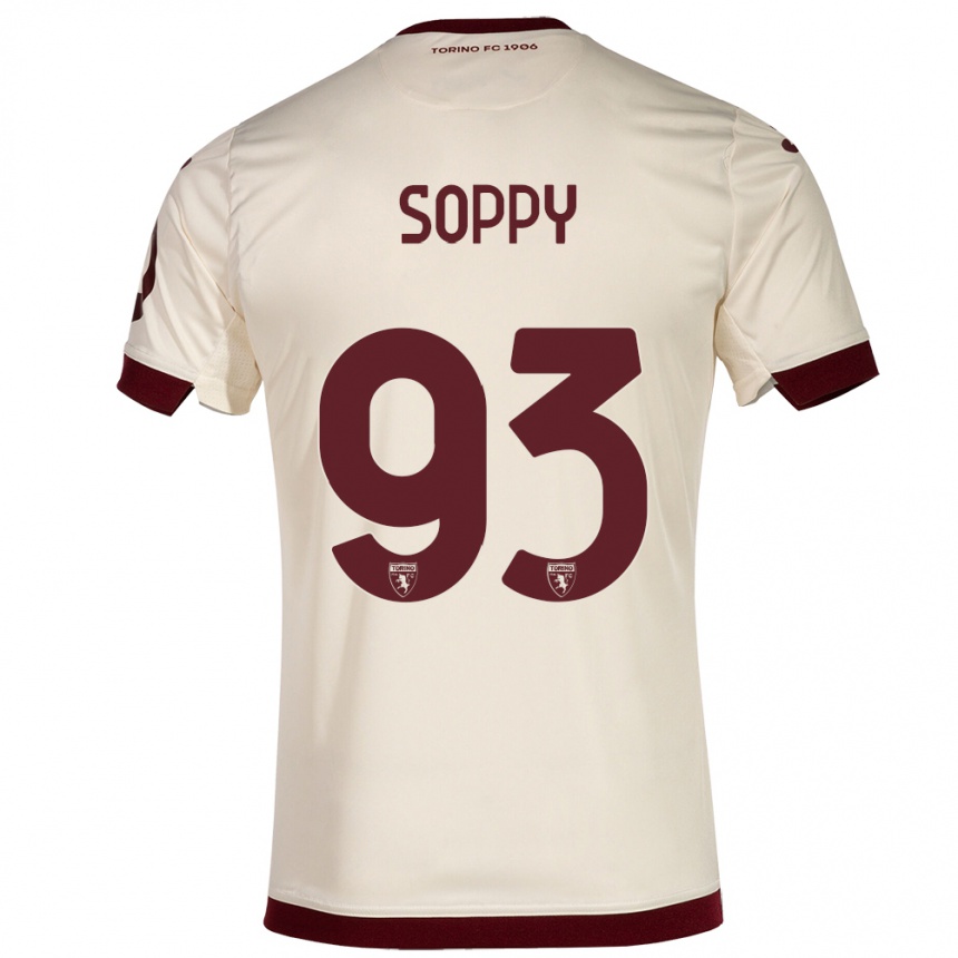 Herren Fußball Brandon Soppy #93 Sekt Auswärtstrikot Trikot 2023/24 T-Shirt Luxemburg