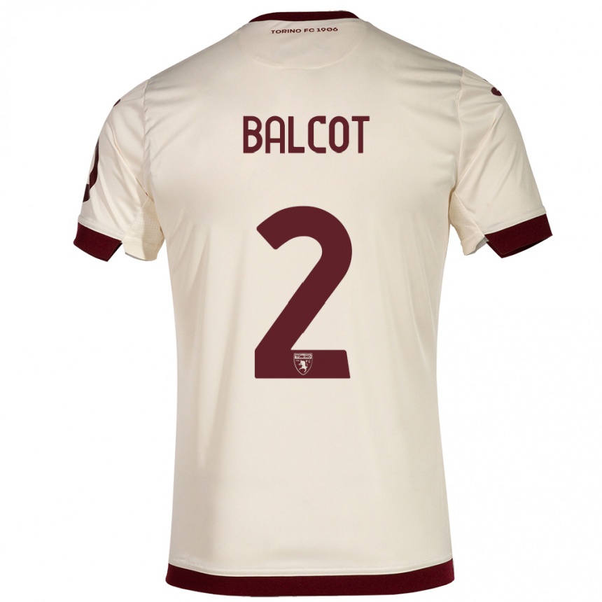Herren Fußball Côme Bianay Balcot #2 Sekt Auswärtstrikot Trikot 2023/24 T-Shirt Luxemburg