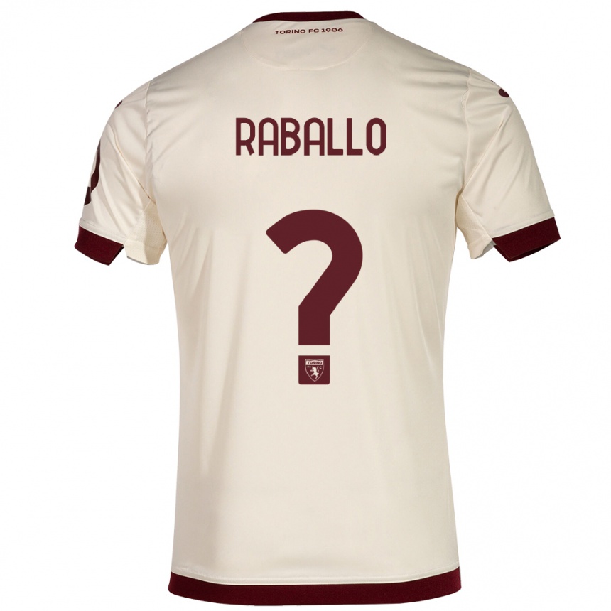 Herren Fußball Alessio Raballo #0 Sekt Auswärtstrikot Trikot 2023/24 T-Shirt Luxemburg