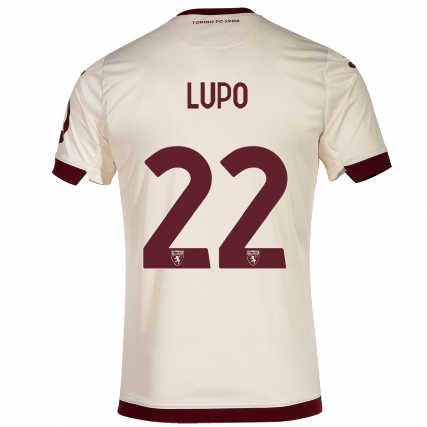 Herren Fußball Enrica Lupo #22 Sekt Auswärtstrikot Trikot 2023/24 T-Shirt Luxemburg