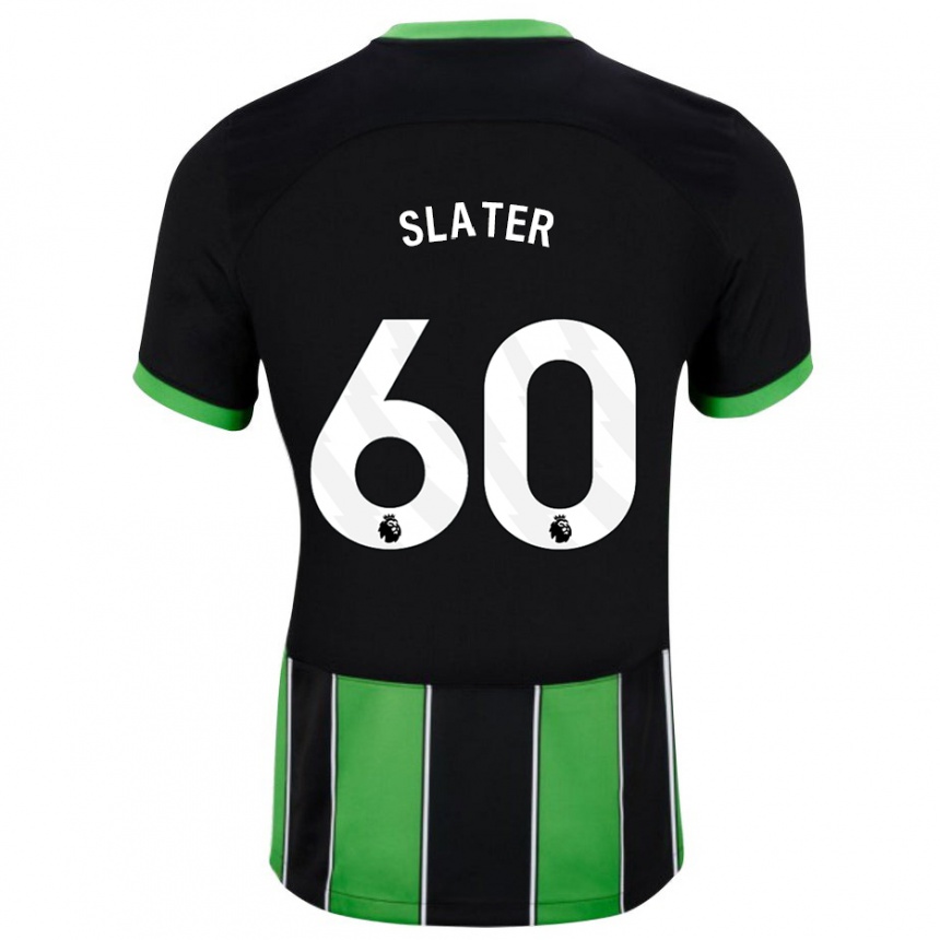 Herren Fußball Jacob Slater #60 Schwarz Grün Auswärtstrikot Trikot 2023/24 T-Shirt Luxemburg