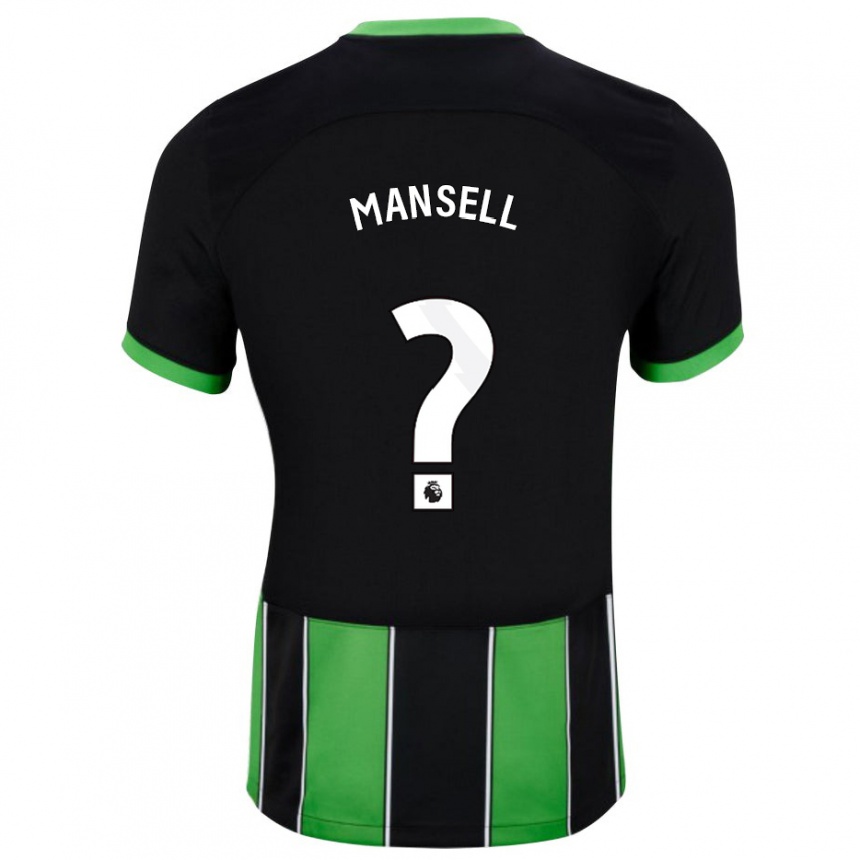 Herren Fußball Alfie Mansell #0 Schwarz Grün Auswärtstrikot Trikot 2023/24 T-Shirt Luxemburg